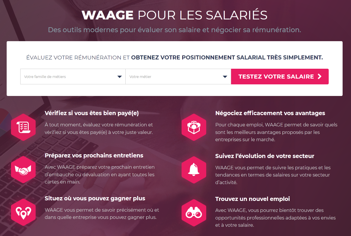 waage pour les salariés